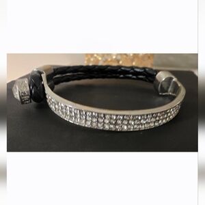 Guess Silver and Black Bracelet